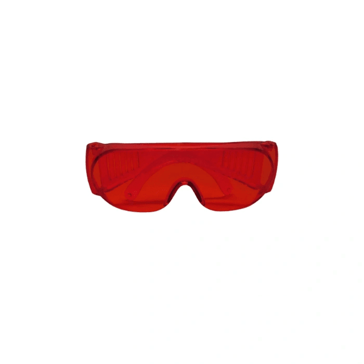 Gafas de seguridad con absorción de rayos UV, rojas