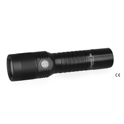 Clarity 365 LED 365nm UV Flashlight Kit with Lithium Ion Battery (Also available in foreign voltages)