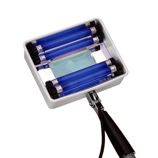Q-Series Ultraviolet (UV) Blacklight Magnifier Woods Exam Lamp, 4 Blacklight 4 Watt 365nm Tubes (USA Plug)