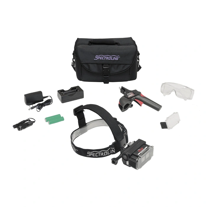 EagleEye™ II Dual Beam 365nm Ultraviolet (UV-A) Blacklight and White Light LED Headlamp Inspection Kit (Also available in foreign voltages) (EK-3000)