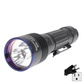 Nano 365 Series Dual Beam LED Flashlight Kit shown with US-standard three-prong plug(Also available in foreign voltages)