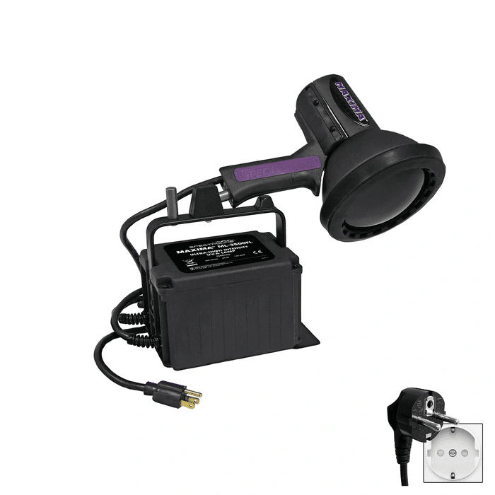 MAXIMA Ultra High Intensity 365nm Ultraviolet (UV-A) Blacklight Lamp with Anodized Reflector (Also available in foreign voltages) (ML-3500FL)