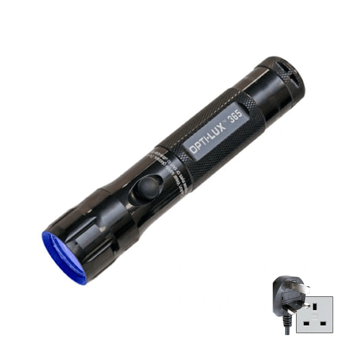 Opti-Lux 365 LED 365nm UV-A Flashlight Kit with UV-A Pass Filter  (Also available in foreign voltages)