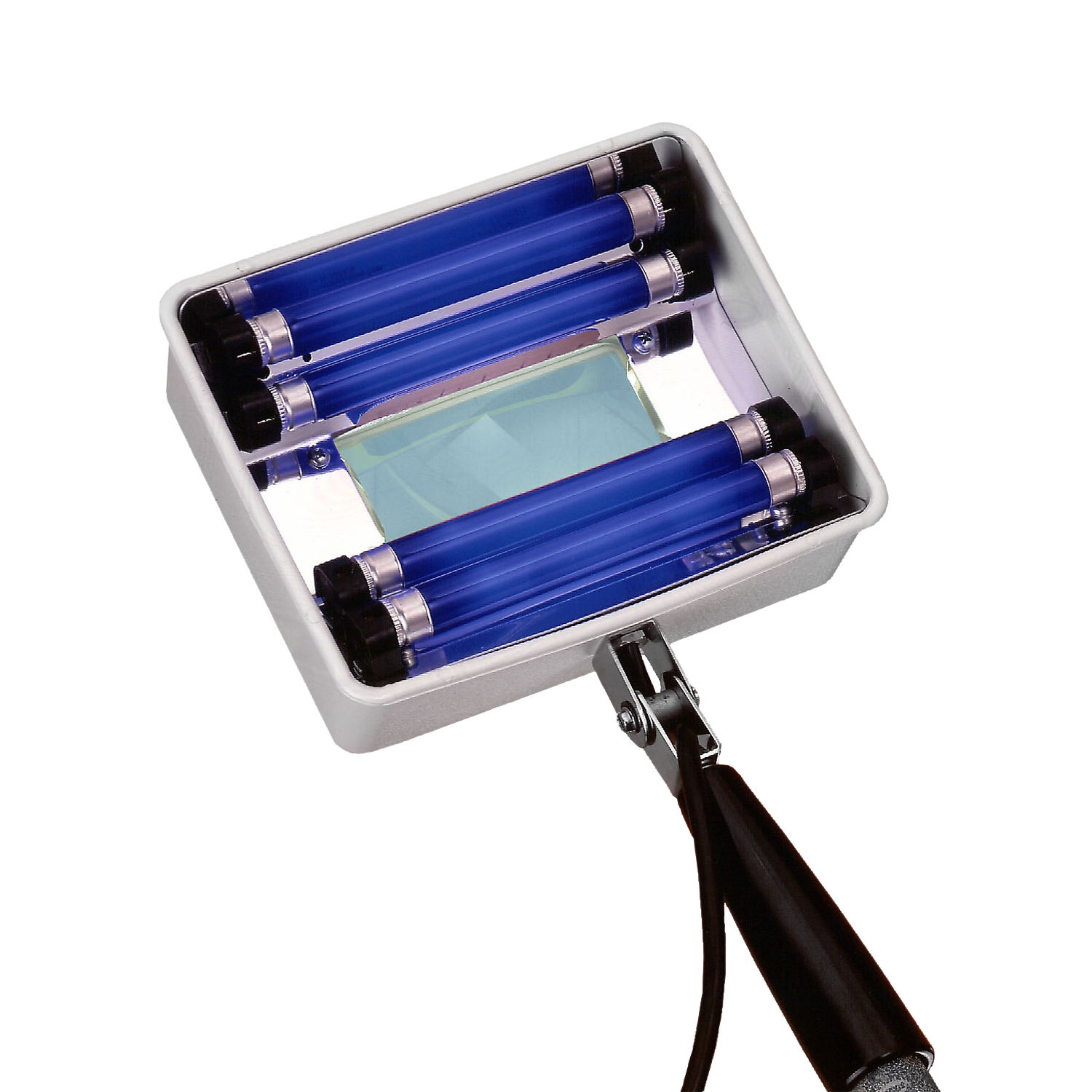 Q-Series Ultraviolet (UV) Blacklight Magnifier Woods Exam Lamp, 4x 365nm 4  Watt BLB Tube (120V/60Hz) (USA Plug)