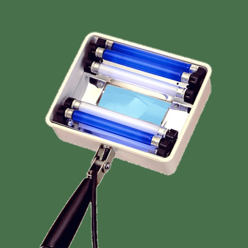 QZ-22 Q-Series  UV-A Magnifier Lamp, 2X 365nm 4 Watt BLB Tube, 2X 4 Watt White Light Tubes (120V/60Hz)      (USA Plug)