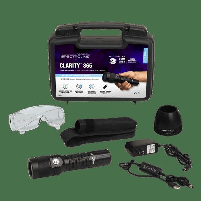 Clarity 365 LED 365nm UV-A Flashlight Kit with Alkaline Battery