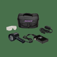 Image of kit for UV-365MEH UVision blacklight UV-A handheld lamp with battery pack for UV fluorescent inspections, NDT / NDE, Forensics, and specialty UV applications such as Agriculture / Rodent Contamination Detection, Gem and Mineral Inspection, Beauty and Skincare