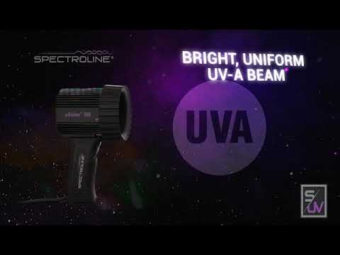 Video for UV-A handheld lamp for NDT / NDE, Forensics, specialty UV applications UVision UV-365EH from Spectro-UV